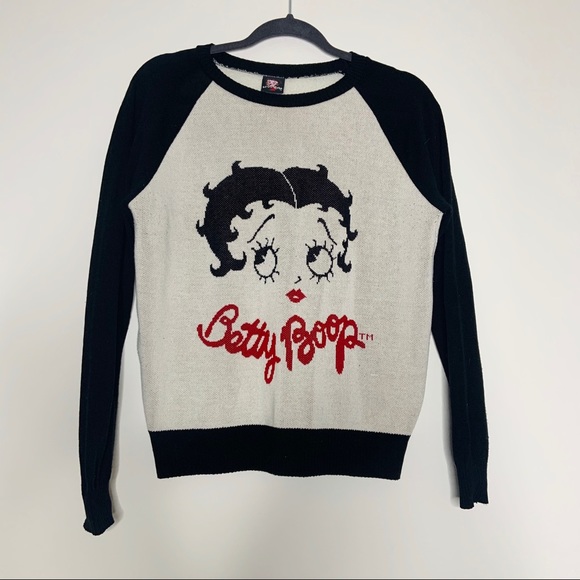 Betty Boop Sweaters - Betty Boop Crew Neck Sweater